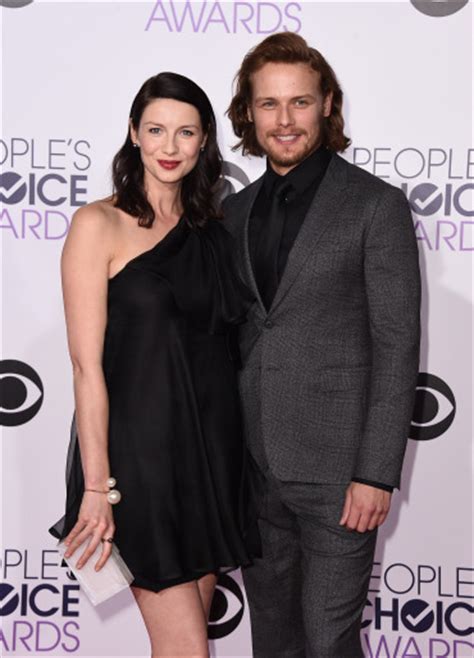 Caitriona Balfe And Sam Heughan At The People S Choice Awards Outlander Tv Series