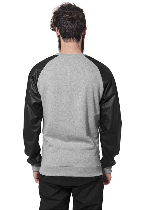 Urban Classics Mens Sweatshirt Jumper Sweater 2 Tone Raglan Crewneck Ebay