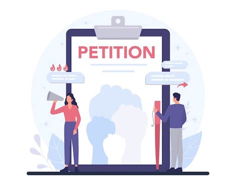 Premium Vector Petition Concept Illustration