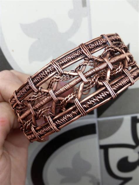 Braided Copper Wire Bracelet Etsy