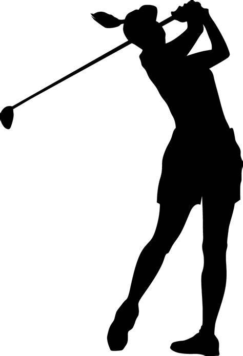 Female Golfer Clip Art