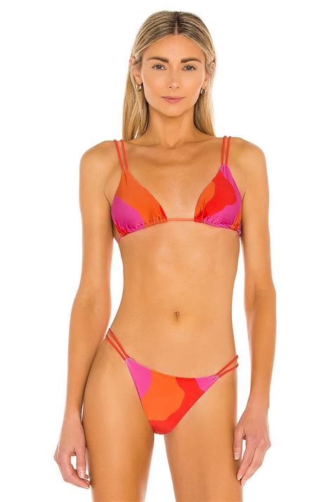 Vix Swimwear Tri Bikini Top In Artsy Revolve