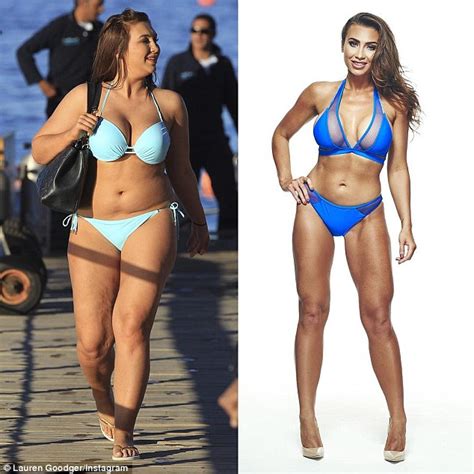 lauren goodger shows off her toned curves as she slips in plunging gold swimsuit daily mail online