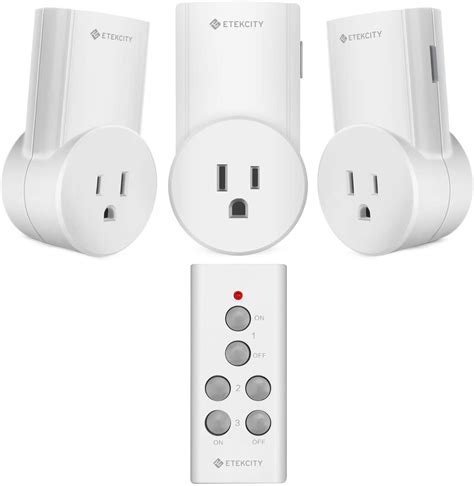 Etekcity Remote Control Outlet Wireless Light Switch 3 Pack With 1