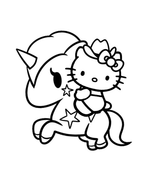 100+ Unicorn Kitty Coloring Pictures