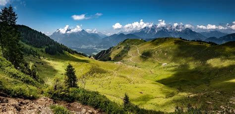 Nature Landscape Mountains Forest Grass Hiking Alps Summer