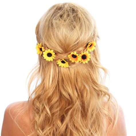 Sunflower Hair Grips Flower Hair Pin Flowers In Hair Wedding Flowers Daisy Flower Flower