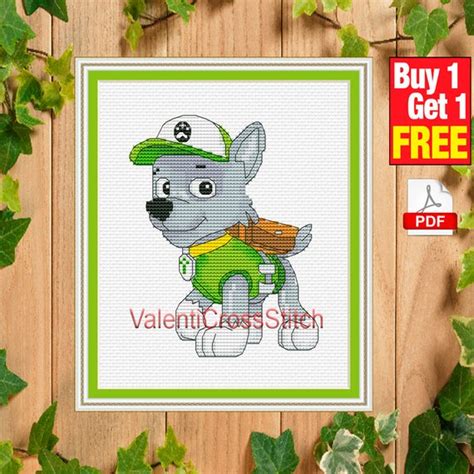 Check out our totoro cross stitch selection for the very best in unique or custom, handmade pieces from our cross stitch shops. Rocky Puppy Cross Stitch Pattern, cartoon, cartoons cross ...