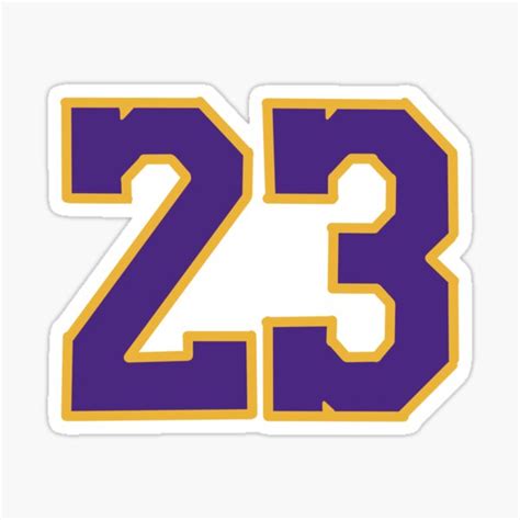 Lebron Lakers 23 Sticker For Sale By Bulldog2171 Redbubble