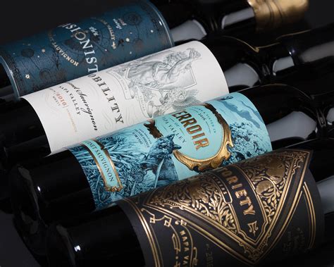 These Conceptual Wine Bottles Are Decadent And Detailed — The Dieline