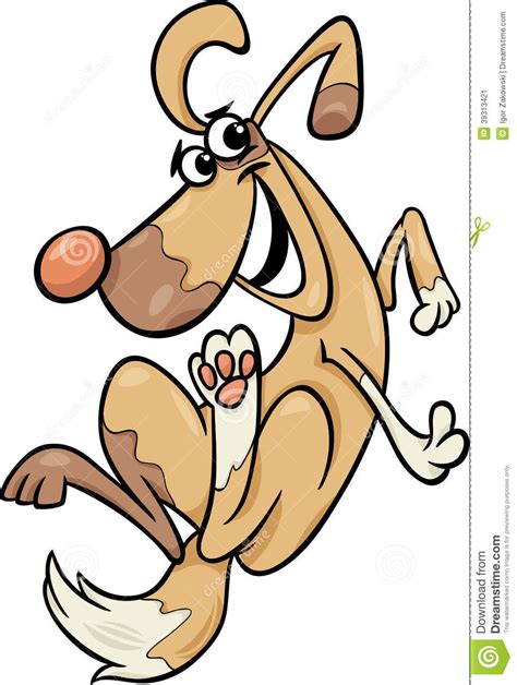 Funny Dog Cartoon Illustration Stock Vector Illustration