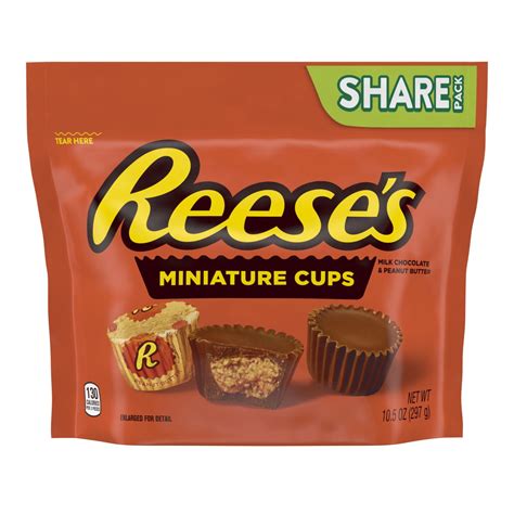 reese s miniatures milk chocolate peanut butter cups candy individually wrapped gluten free