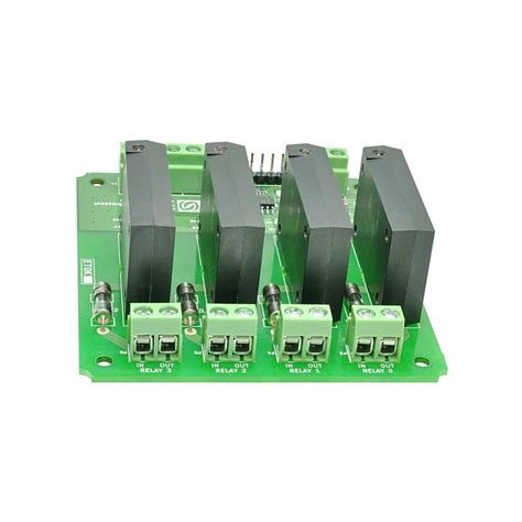 4 Channel Solid State Relay Controller Board Module With 4 Ssr Ac