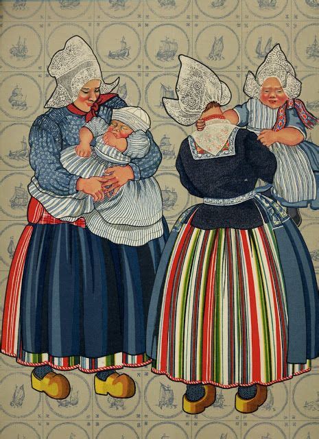 FolkCostume Embroidery Costume Of Volendam North Holland The