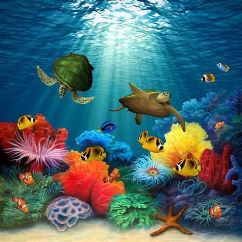 Coral Sea Wall Mural By David Miller Sea Murals Ocean Mural Ocean Art