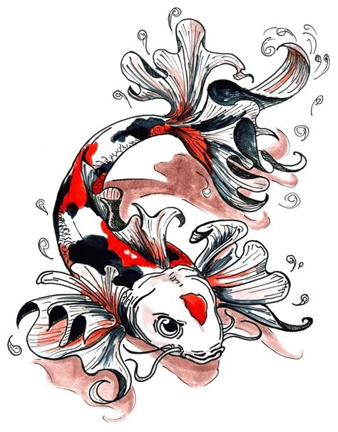 The koi fish was thought to symbolize good fortune and perseverance. 27 Old School Tattoos Designs and Ideas - InspirationSeek.com