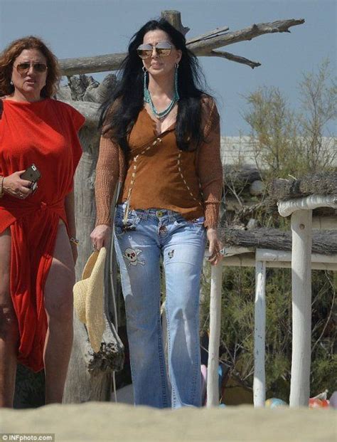 Cher Hits The Beach Barefoot In St Tropez