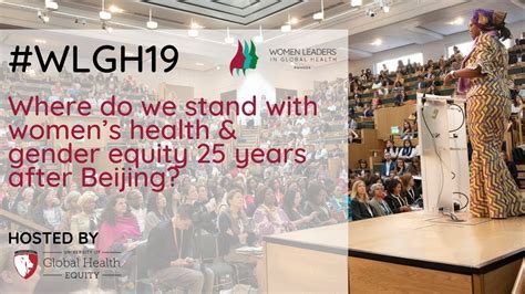 Wlgh19 Where Do We Stand With Womens Health And Gender Equity 25 Years