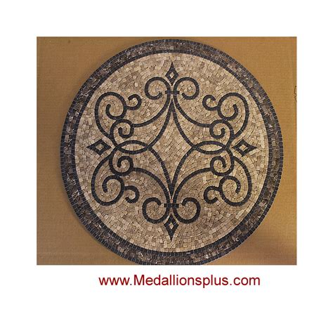 Choose from handmade mosaic designs and patterns created by gifted craftsmen. Round Mosaics - Design 10 - MedallionsPlus.com - Floor Medallions on Sale. Tile, Mosaic, & Stone ...