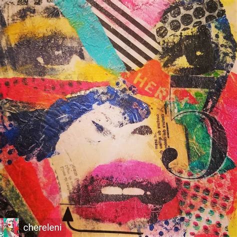 Such A Fun Printmaking Collage From Chereleni Collage Cutandpaste