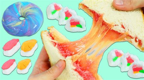 Making Realistic Looking Food Slime Fun And Easy Diy Donut Pb And J