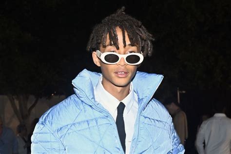 Jaden Smith Pops With Neon Pink At Dior Mens Spring Fashion Show