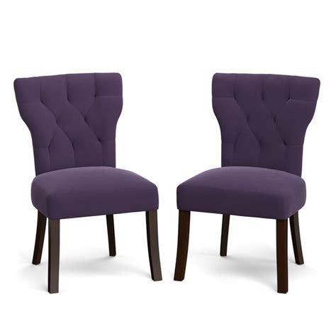 This very big armchair baroque royal has a beautiful purple velvet fabric with a perfect comfort. Portfolio Sirena Plum Purple Velvet Upholstered Armless ...