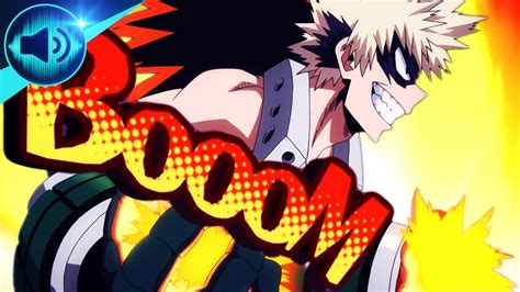 My Hero Academia Katsuki Bakugo Explosion Quirk Sound Effect N°1