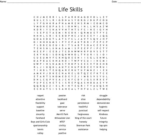 Character Qualities And Life Skills Word Search Wordmint Word