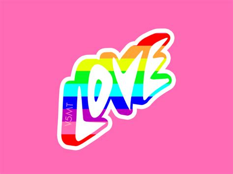 Love Rainbow Animated Sticker By V5mt On Dribbble