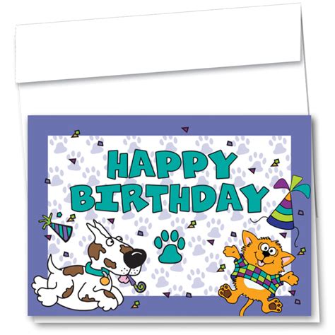 Pet Birthday Cards Party Pets Veterinary Supplies Sole Source