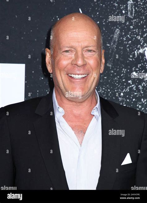 Bruce Willis Attending The Glass New York Premiere Held At The Sva