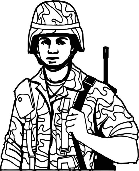 Dibujos De Soldados Para Colorear Dibujos Onlinecom