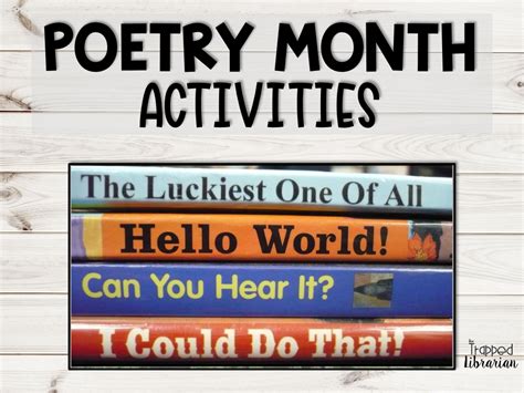 4 Fun Poetry Month Activities For The School Library Laptrinhx News