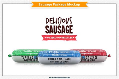 Download Sausage Meat Package Mockup | Creative Product Mockups ...