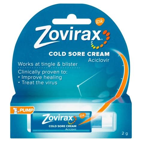 Buy Zovirax Cold Sore Cream Pump Chemist Direct