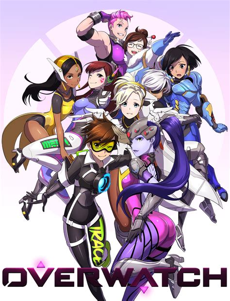 Image Result For Overwatch Anime Wallpaper Pink Комиксы Игровые арты