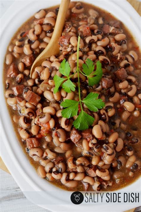 Slow Cooker Black Eyed Peas For New Years Good Luck Easy Side Dishes