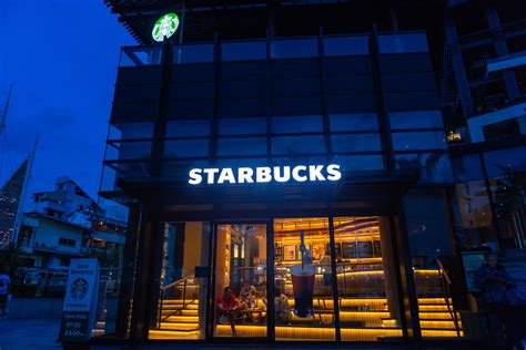 Starbucks Coffee Shop In Front Of Central Festival Middle Pattaya