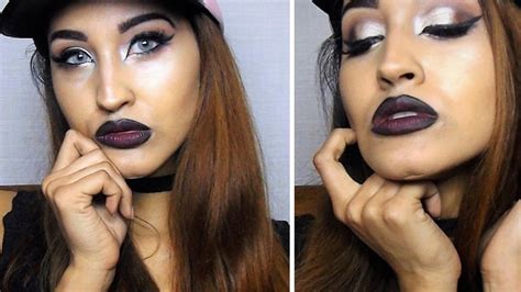 Instagram Baddie Makeup Tutorial Glam Soft Cut Crease Bold Lip