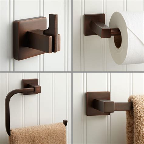 Having this in your bathroom will add a collection. Modern Bathroom Accessory Set | Signature Hardware