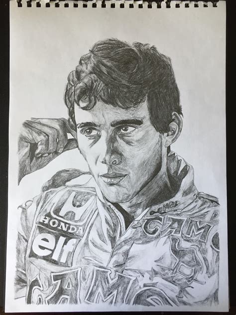 Ayrton Senna Drawing At Explore Collection Of