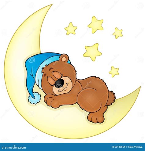 Sleeping Bear Vector Illustration 53989696