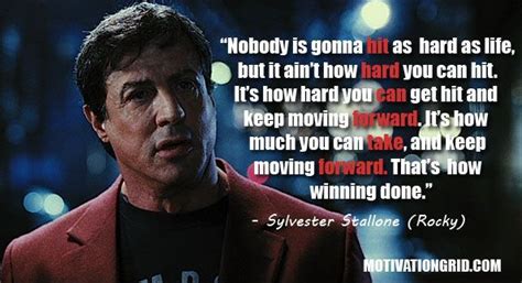 Sylvester Stallone From Rocky Quotes Quotesgram In 2022 Movie Quotes