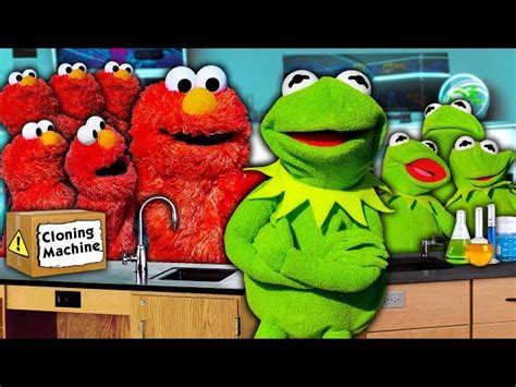 Kermit The Frog And Elmos Secret Cloning Machine Elmo Overload