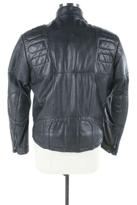 Mens Hein Gericke For Harley Davidson Black Leather Motorcycle Jacket Ebth