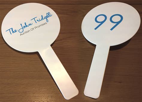 Auction Paddles Help Charity Auction Uk Corporate Ts