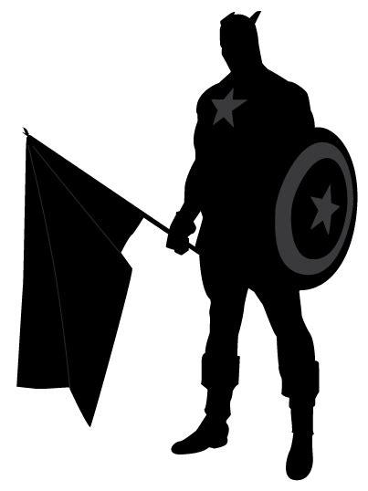 Captain America Silhouette By Clokverkorange On Deviantart
