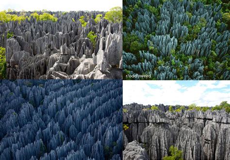 The stone forest of Melaky Region, Madagascar. The local name of this place is 'Tsingy' which ...