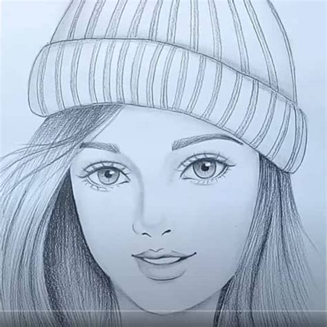 How To Draw A Girl Wearing Winter Cap For Beginners Step By Step Artofit